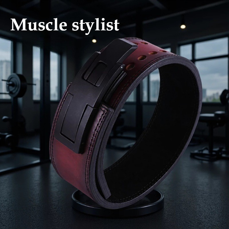 Leather Workout Belt - Cinto de Levantamento de Peso em