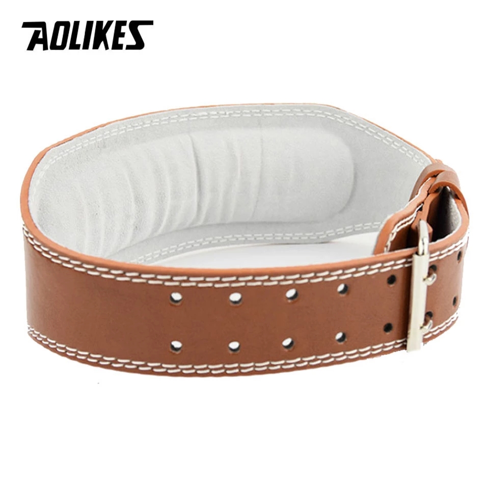Leather Workout Belt - Aolikes novo cinto de levantamento de