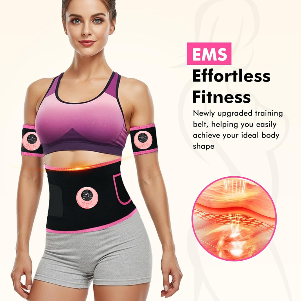 Leather Workout Belt - Estimulador muscular EMS - Cinto de