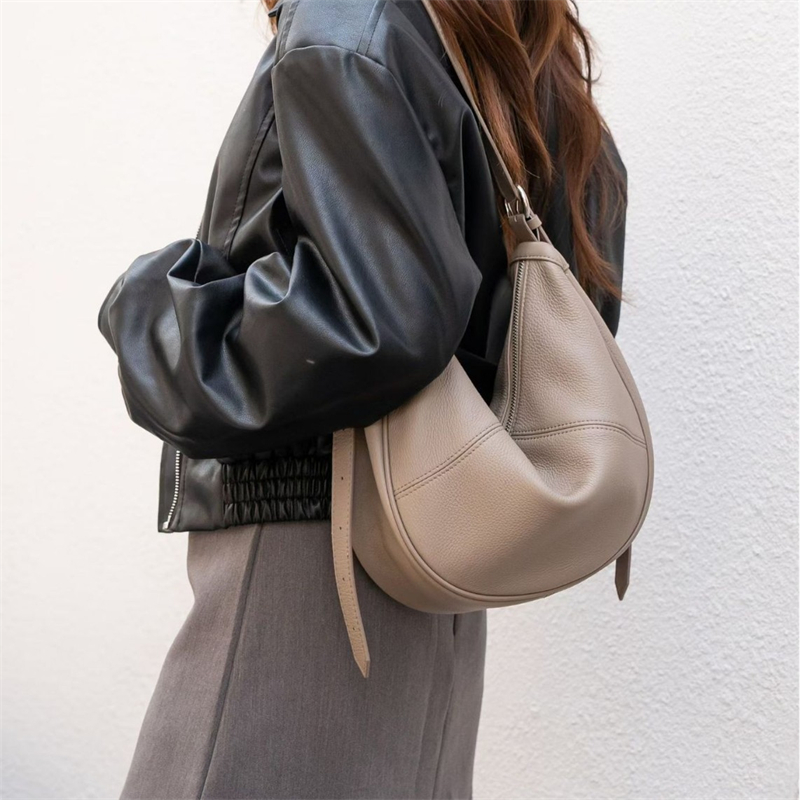 Leather Work Handbag - Bolsa de ombro BURMINSA de couro