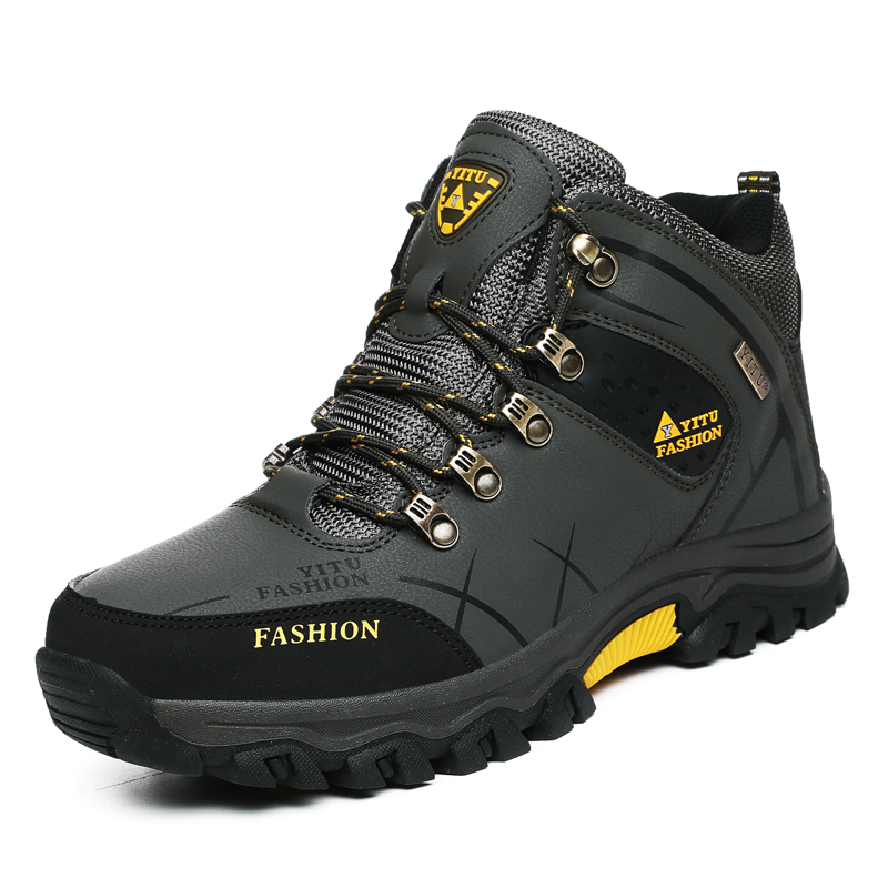 Leatherwork Boots - Botas de inverno masculinas de marca,