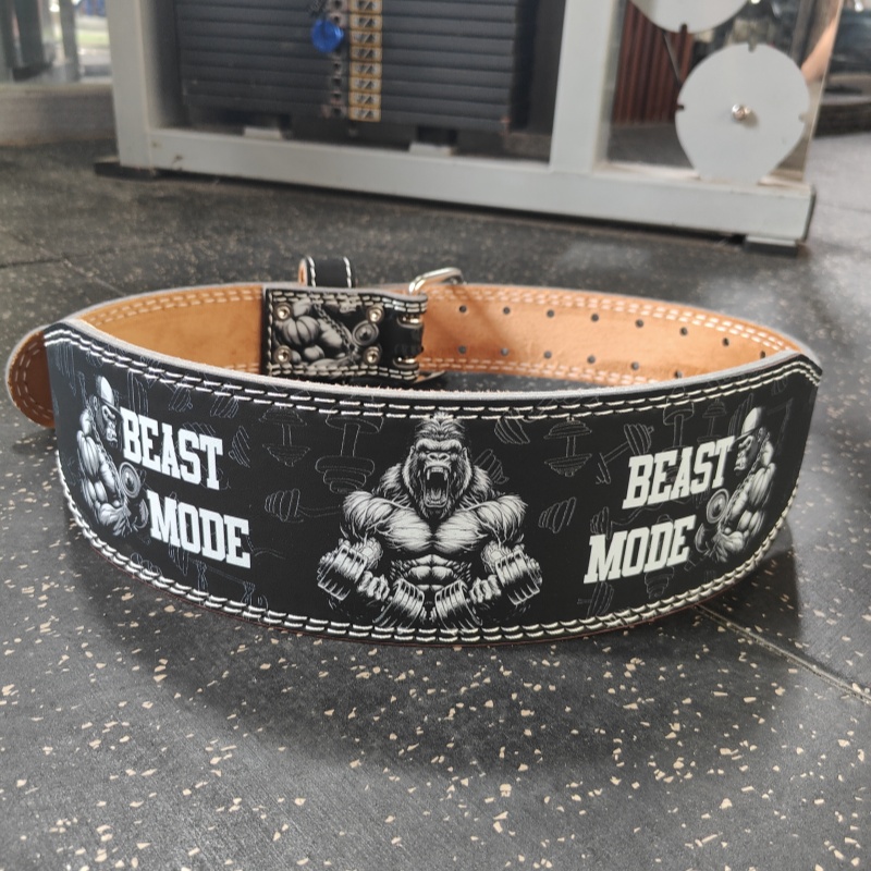 Leather Workout Belt - Cinto de levantamento de peso masculino