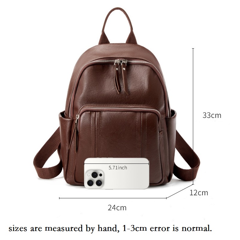 Mochila feminina de couro curt - Leather Work Rucksack avaliação e preço
