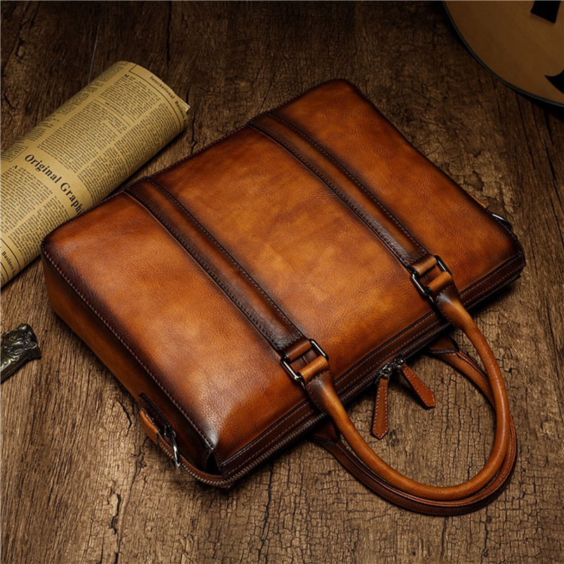 Pasta Executiva YETTIES em Cou - Leather Work Handbag avaliação e preço