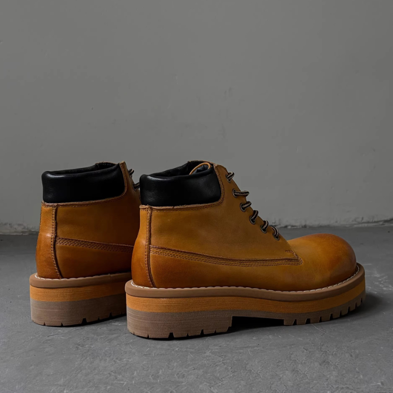 Botas masculinas estilo britân - Leatherwork Boots avaliação e preço
