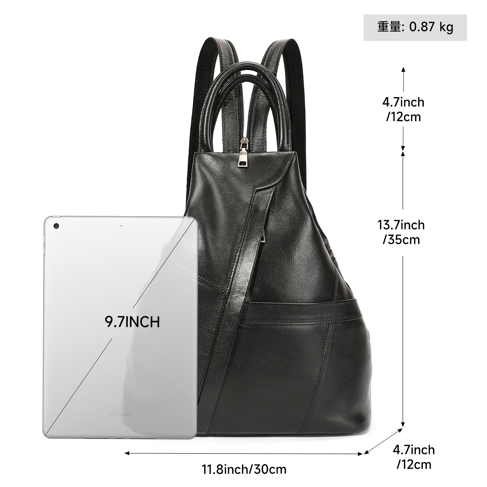 Mochila de Couro de Grão Integ - Leather Work Rucksack avaliação e preço