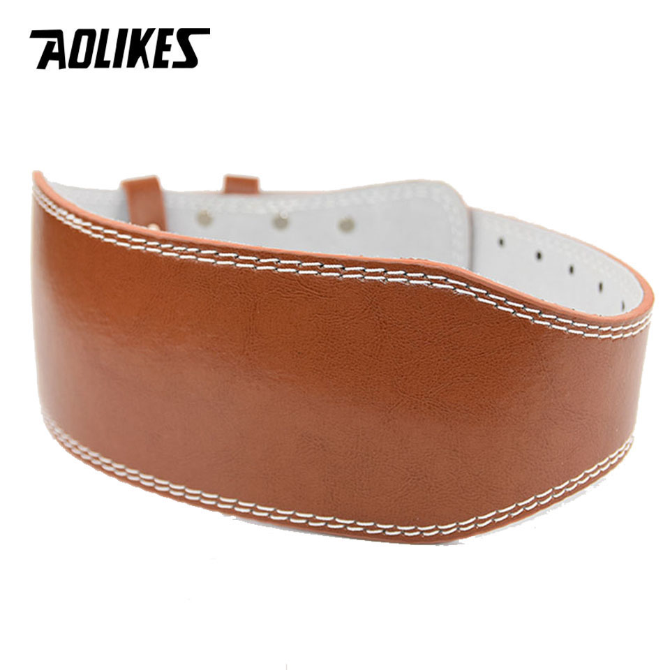 Aolikes novo cinto de levantam - Leather Workout Belt avaliação e preço