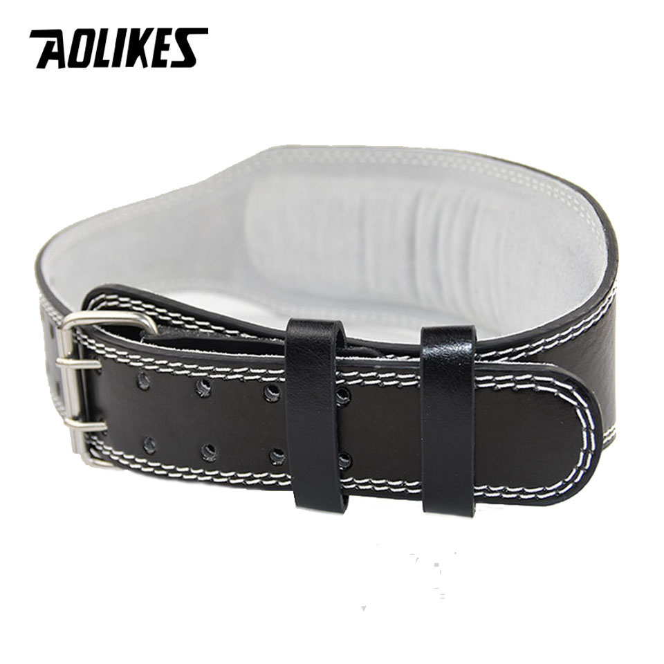 Aolikes novo cinto de levantam - Leather Workout Belt avaliação e preço