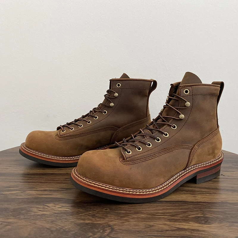 Botas de tornozelo masculinas  - Leatherwork Tools avaliação e preço