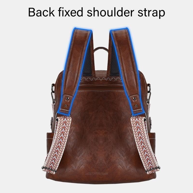 X5XA Feminina mochila feminina - Leather Work Rucksack avaliação e preço