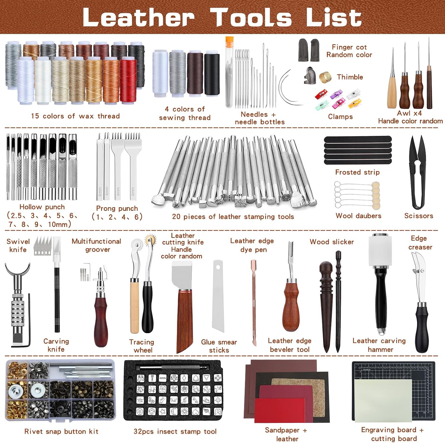 Kit de Ferramentas para Trabal - Leather Work Handbag avaliação e preço