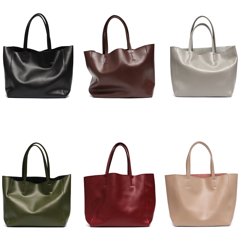 Bolsa tote grande minimalista  - Leather Work Handbag avaliação e preço