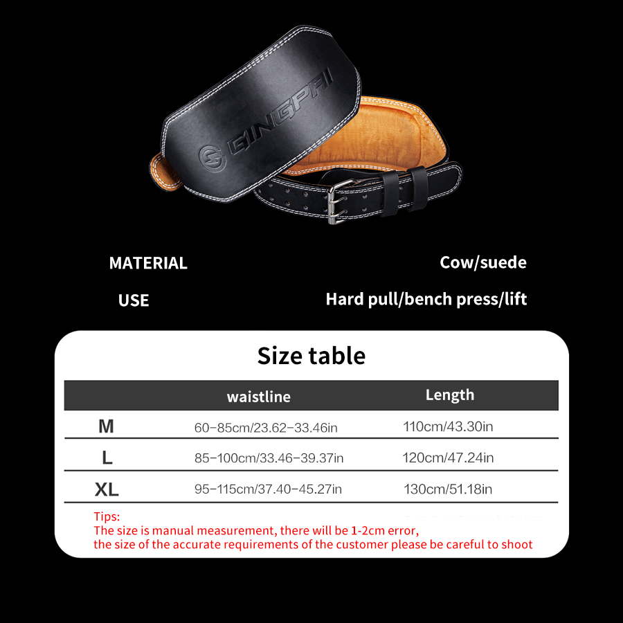Cintos de levantamento de peso - Leather Workout Belt avaliação e preço