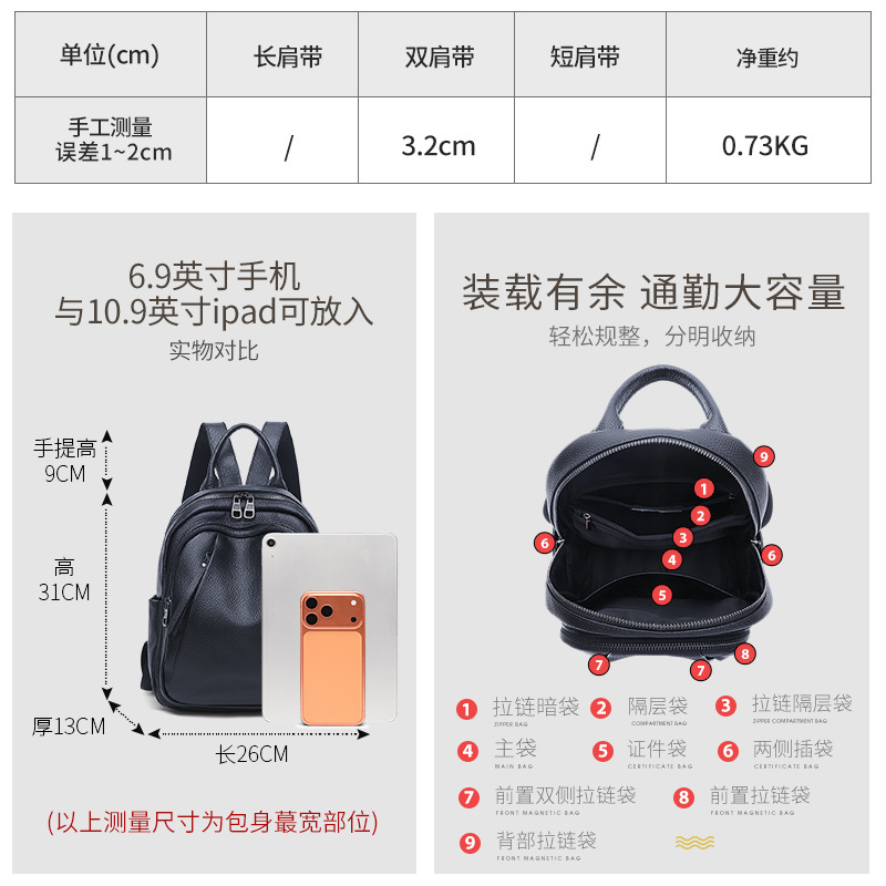 Mochila de couro feminina de g - Leather Work Rucksack avaliação e preço