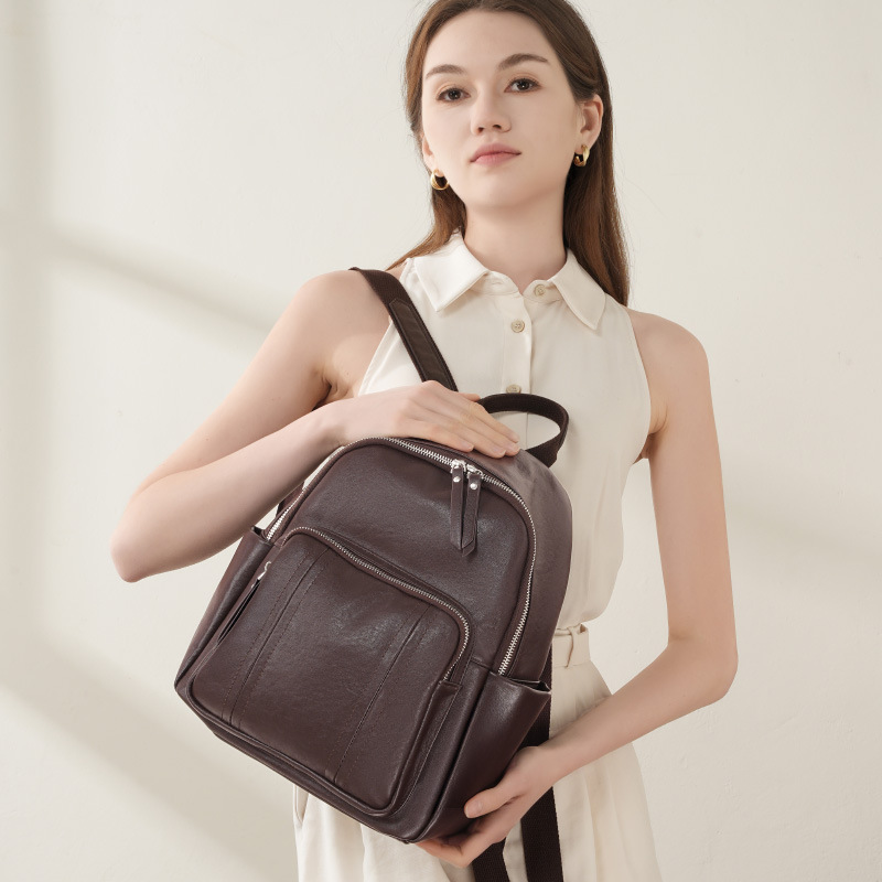 Mochila Feminina Zency Grande, - Leather Work Rucksack avaliação e preço