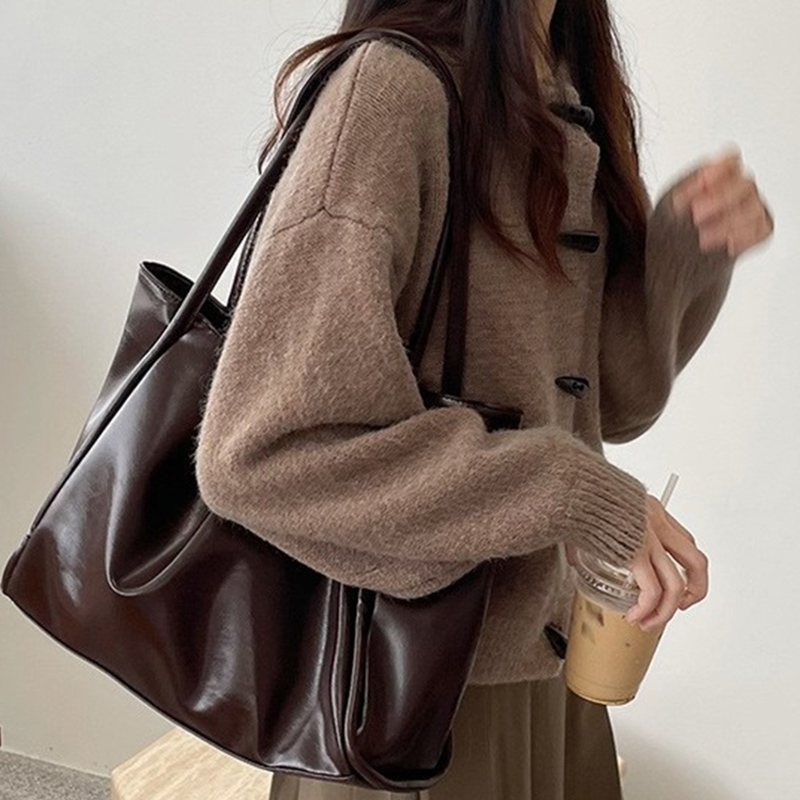 Bolsa de Ombro Feminina Vintag - Leather Work Handbag avaliação e preço
