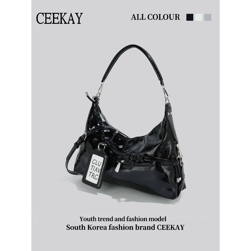 Bolsa Hobo de Couro Brilhante  - Leather Work Handbag avaliação e preço