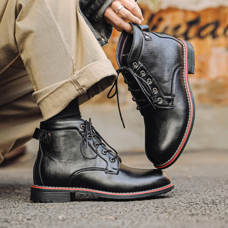 Novos Sapatos Masculinos de Co - Leather Work Fabric avaliação e preço