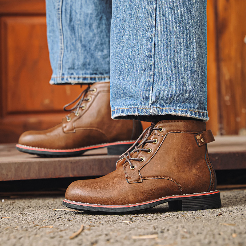 Novos Sapatos Masculinos de Co - Leather Work Fabric avaliação e preço