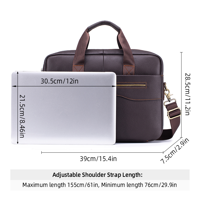 Pasta Executiva Masculina Vint - Leather Work Bag Laptop avaliação e preço