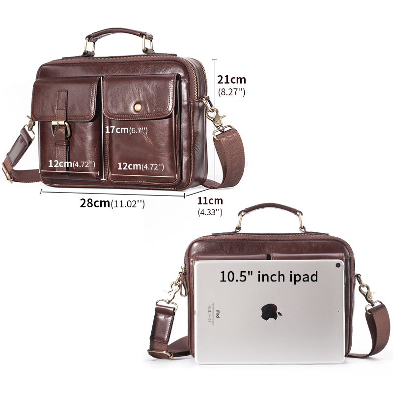 Nova marca de couro do mensage - Leather Work Handbag avaliação e preço
