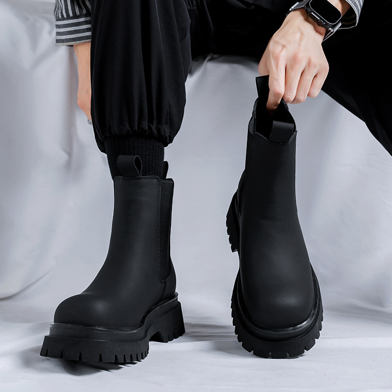 Botas Chelsea de Cano Alto Pre - Leather Work Flats avaliação e preço