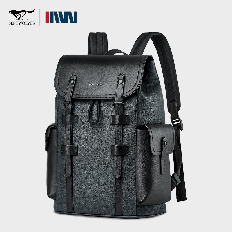 Septwolves alta qualidade negó - Leather Work Rucksack avaliação e preço